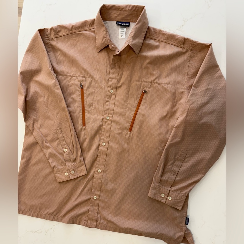 Men’s Patagonia Island Hopper ll, long sleeved Fly Fishing/ Sun Shirt Size XXL